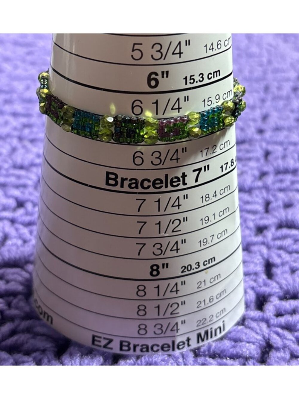 Artisan Seed Bead Bracelet 6.5 inches